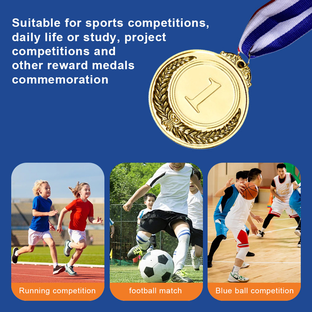10Pcs Metal Award Medals 2 Inch Winner Reward Badge for Classrooms ...