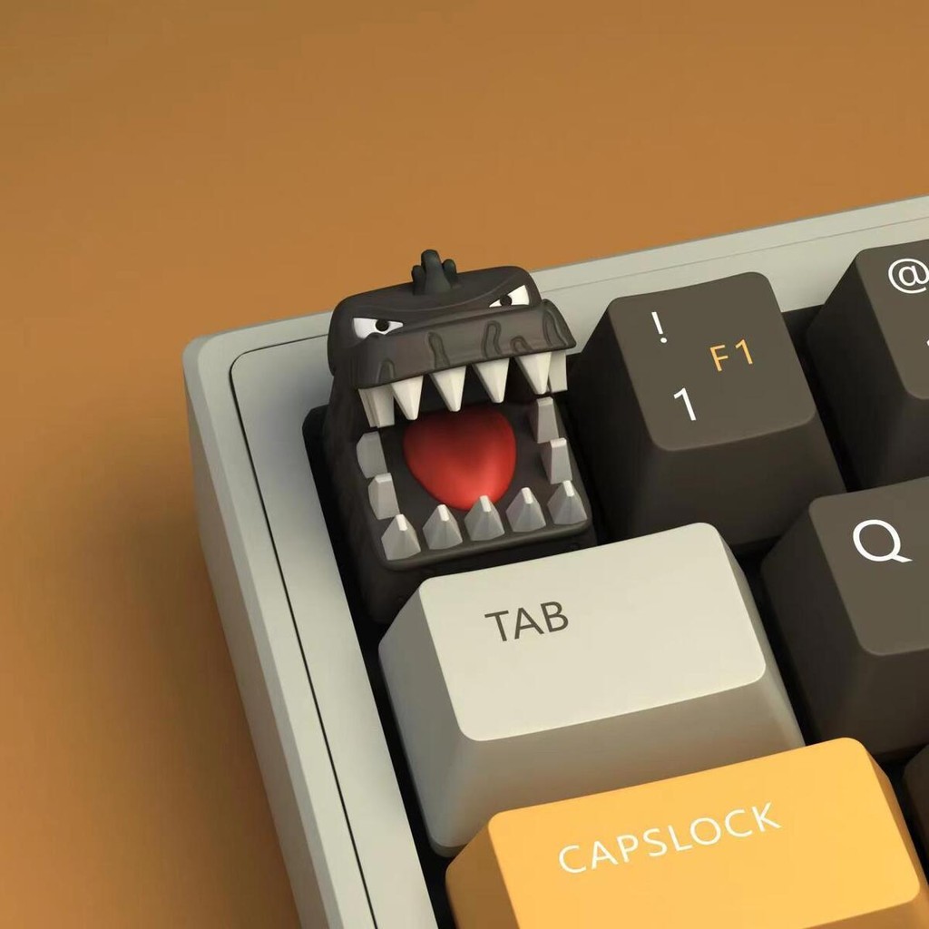 Godzilla Keycap Resin Keycap Mechanical Keyboard Unique Three ...
