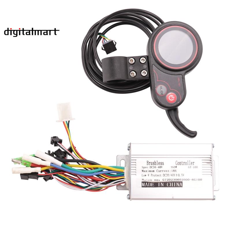 36V/48V 350W BLDC Electric Scooter Controller EBike Brushless Speed Driver and LCD Display One