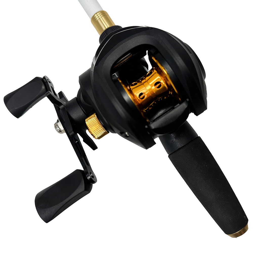 GHOTDA Ultra Light Fishing Reel Baitcasting Wheel with Magnetic Brake  System Gear Ratio 7.2:1 Left/Right Handed MaxDrag 8KG
