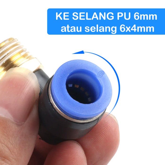 Slip lock Connector l pneumatic fitting Male Elbow slop lock Outer ...