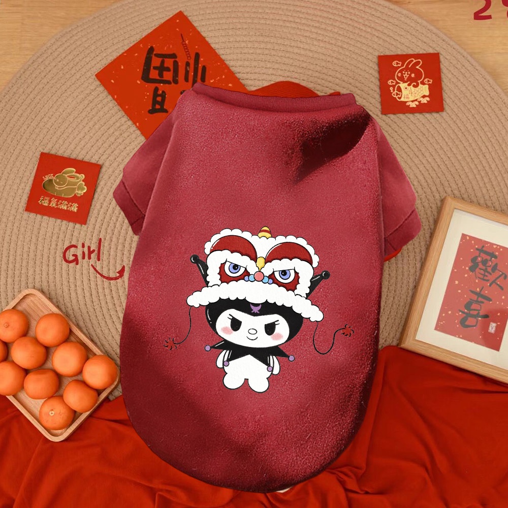 2024 Dragon Year Cny Kuromi Cartoon Pet Cute Cartoon New Design Clothes