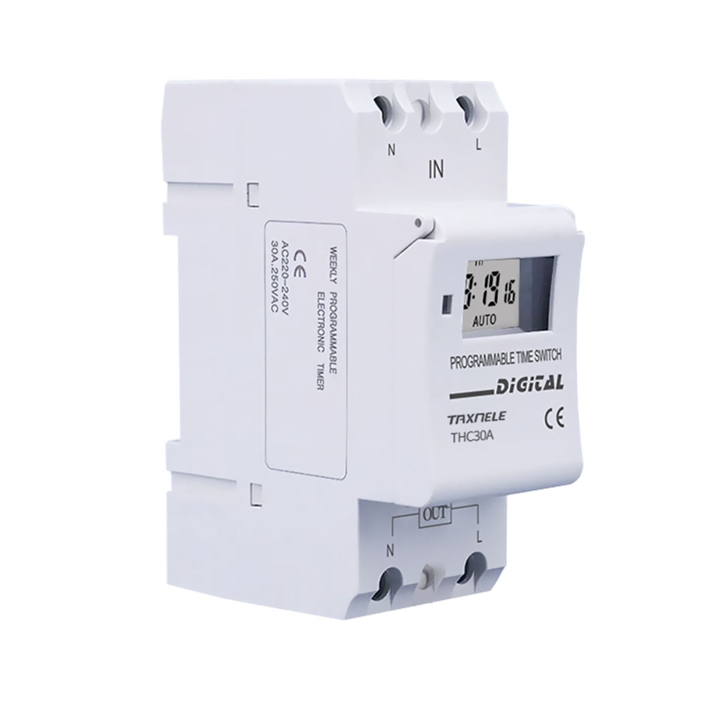Din Rail 2 wire Weekly 7 Days Programmable Digital TIME SWITCH Relay ...