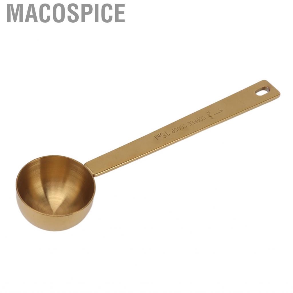 Macospice Stainless Steel Coffee Measuring Rustproof Accurate Measurement Scoop for Fruit