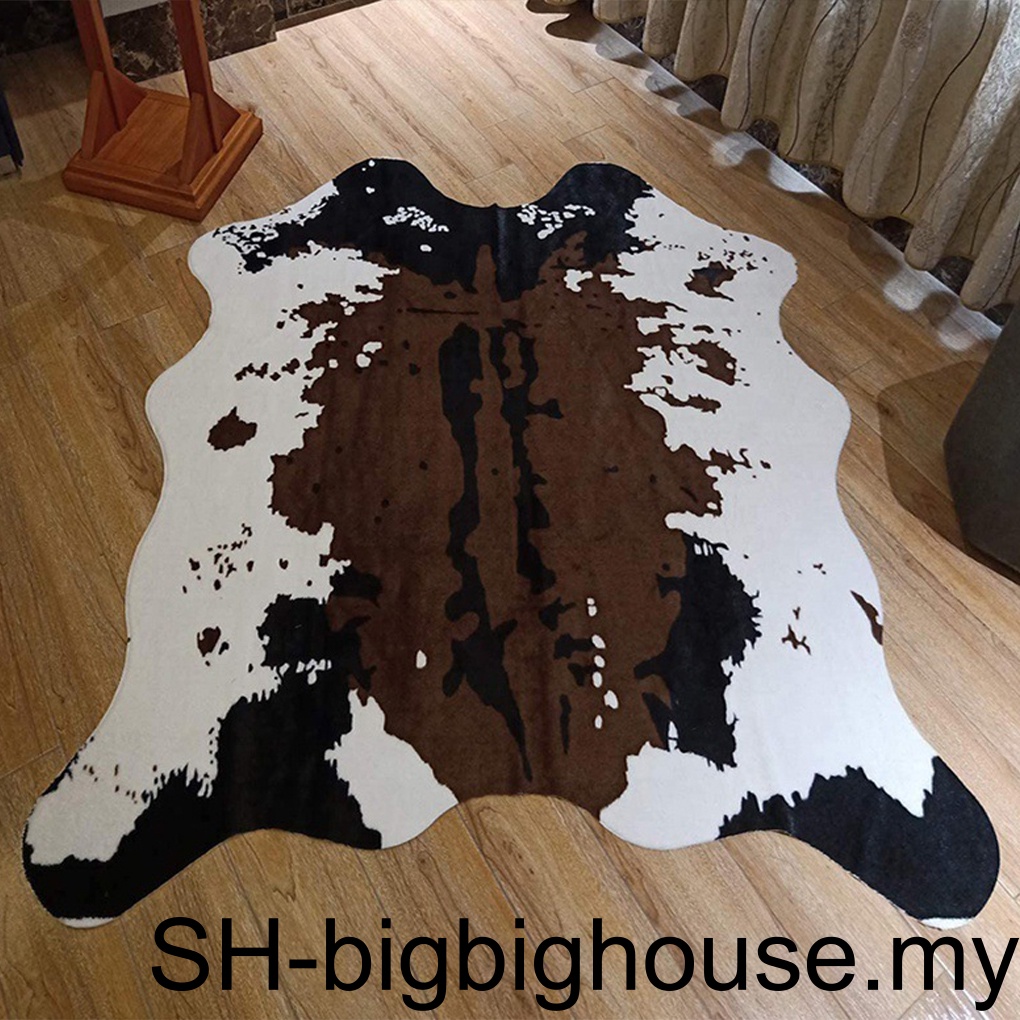 1/2 Soft And Comfortable Imitation Animal Skin Carpet For Cozy Bedroom