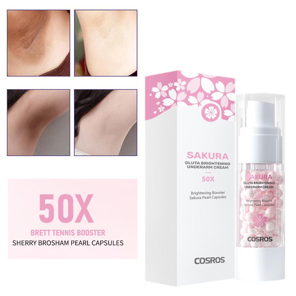30G COSROS Sakura Underarm Whitening Cream Glutathione Whitening