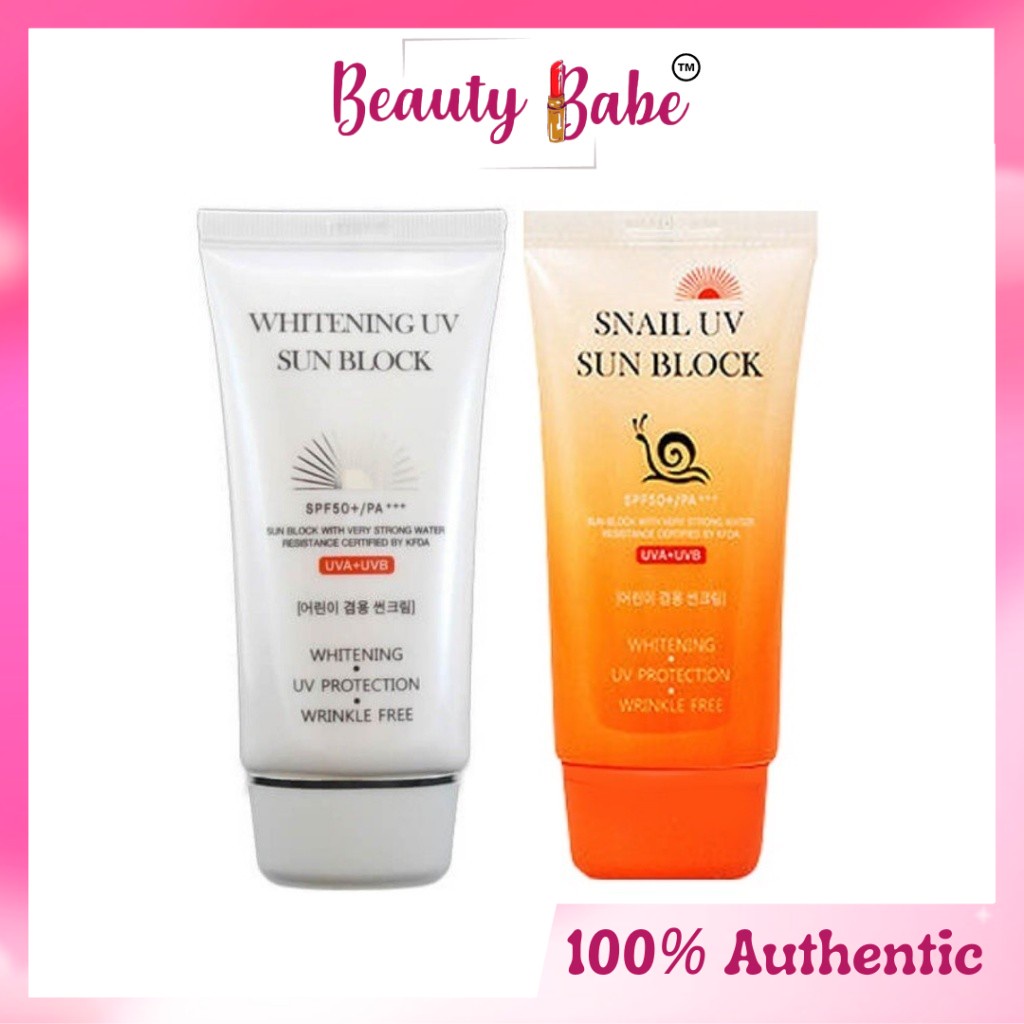 Jigott Whitening UV Sun Block / Snail UV Sun Block SPF50+ PA+++ 70ml ...