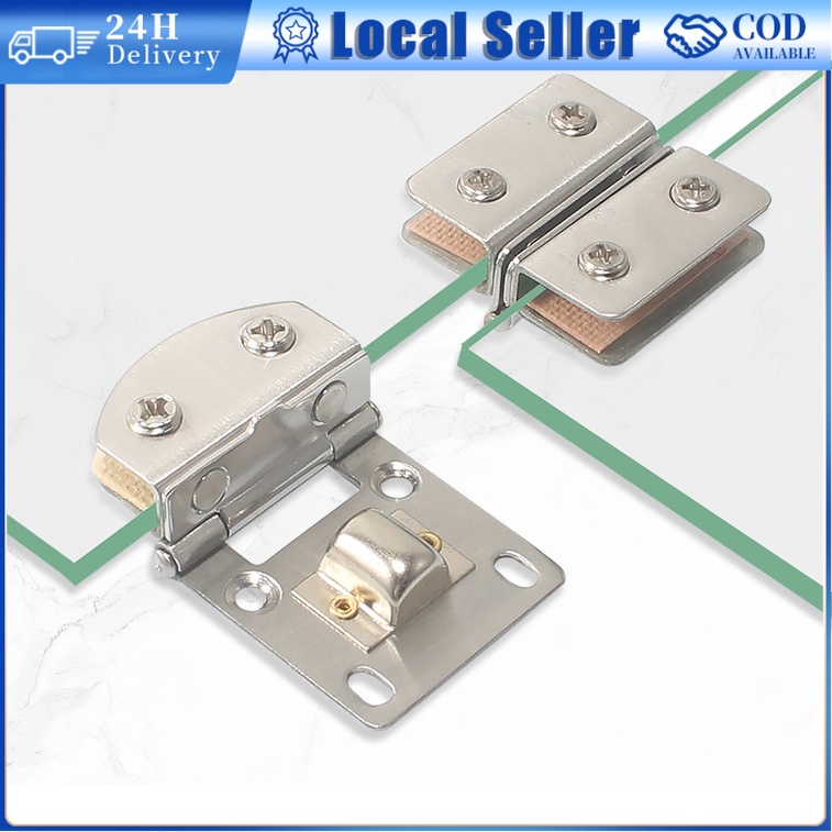 510MM Glass Door hinges Hinge Swivel Cupboard Plate Zinc Alloy