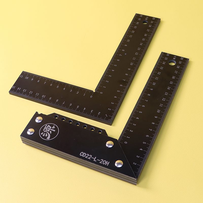 Angle Ruler Woodworking Ruler 45 Degree 90 Degree Right Angle Ruler