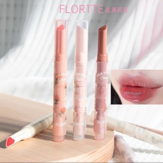 FLORTTE/Flower Loria First Kiss Series Love Stick Lipstick Pen Mirror  Waterlight Lip Glaze Hydrate Love Lipstick 