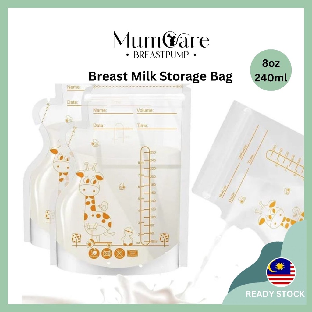 [Ready Stock] Breast milk Storage Bag susu breastmilk storage bag Zip