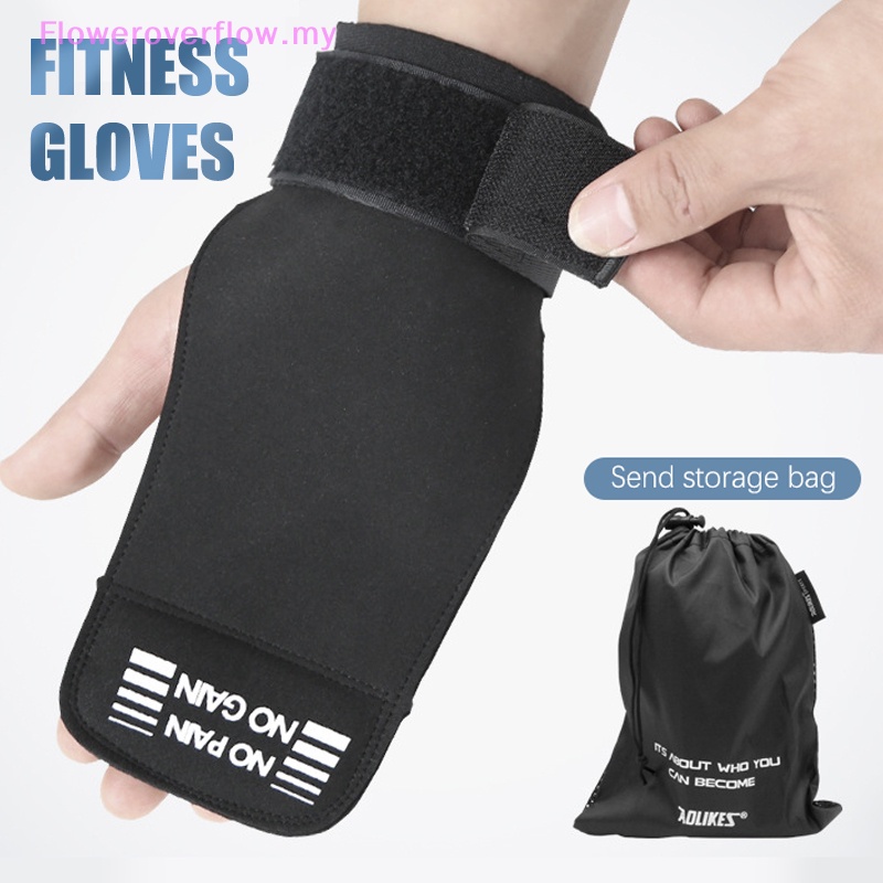 FOF Weight Lifg Wrist Straps Hooks Palm Padding For Deadlifts Powerlifg