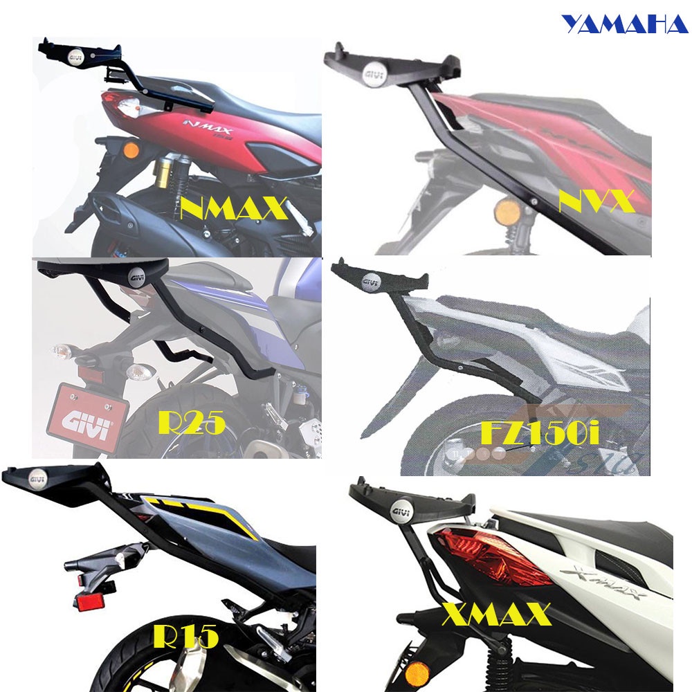 NMAX/NVX/R25/FZ150i/R15/XMAX/MT15 GIVI Special Rack (1 Set) | Shopee ...
