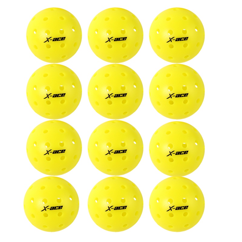 CRESTGOLF Lot De 50 Balles De Pickleball Pour Intérieur/extérieur Avec 26 Petits Trous Percés Avec Précision Boules En Plastique à Circulation D'air Creuses 42 Mm Avec Rebond élevé Blanc