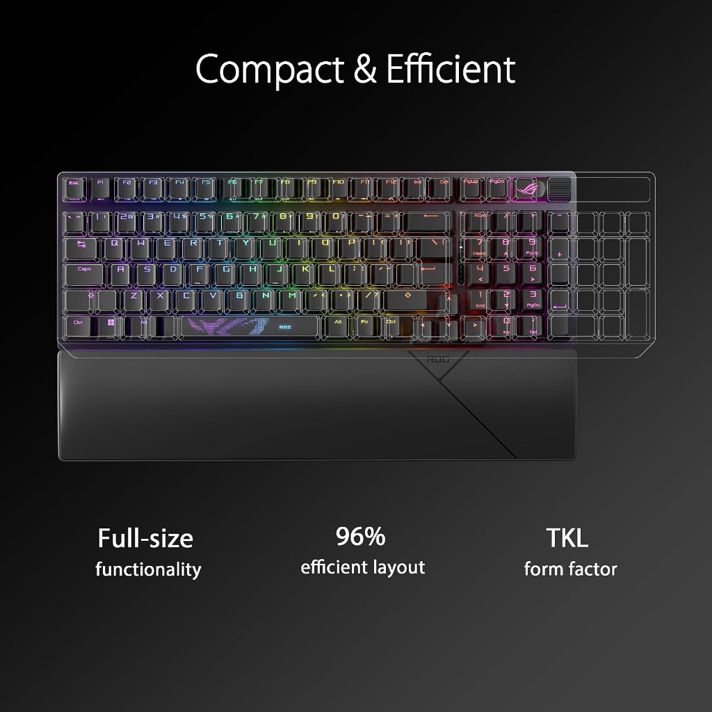 ASUS ROG X901 Strix Scope II 96 Wireless Gaming Keyboard - Nx Snow & Nx ...