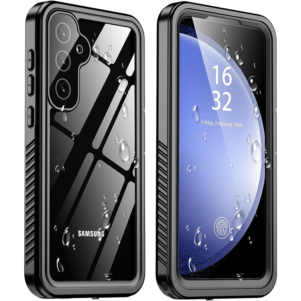 For Samsung Galaxy S23 Ultra S23+ Waterproof Case Built in Screen
