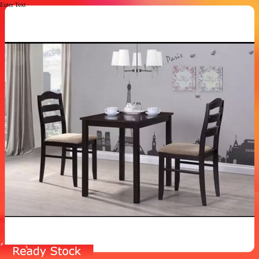 Harga Kilang Dining Room Set 1 Dining Table 2 Dining Chair Meja Makan ...