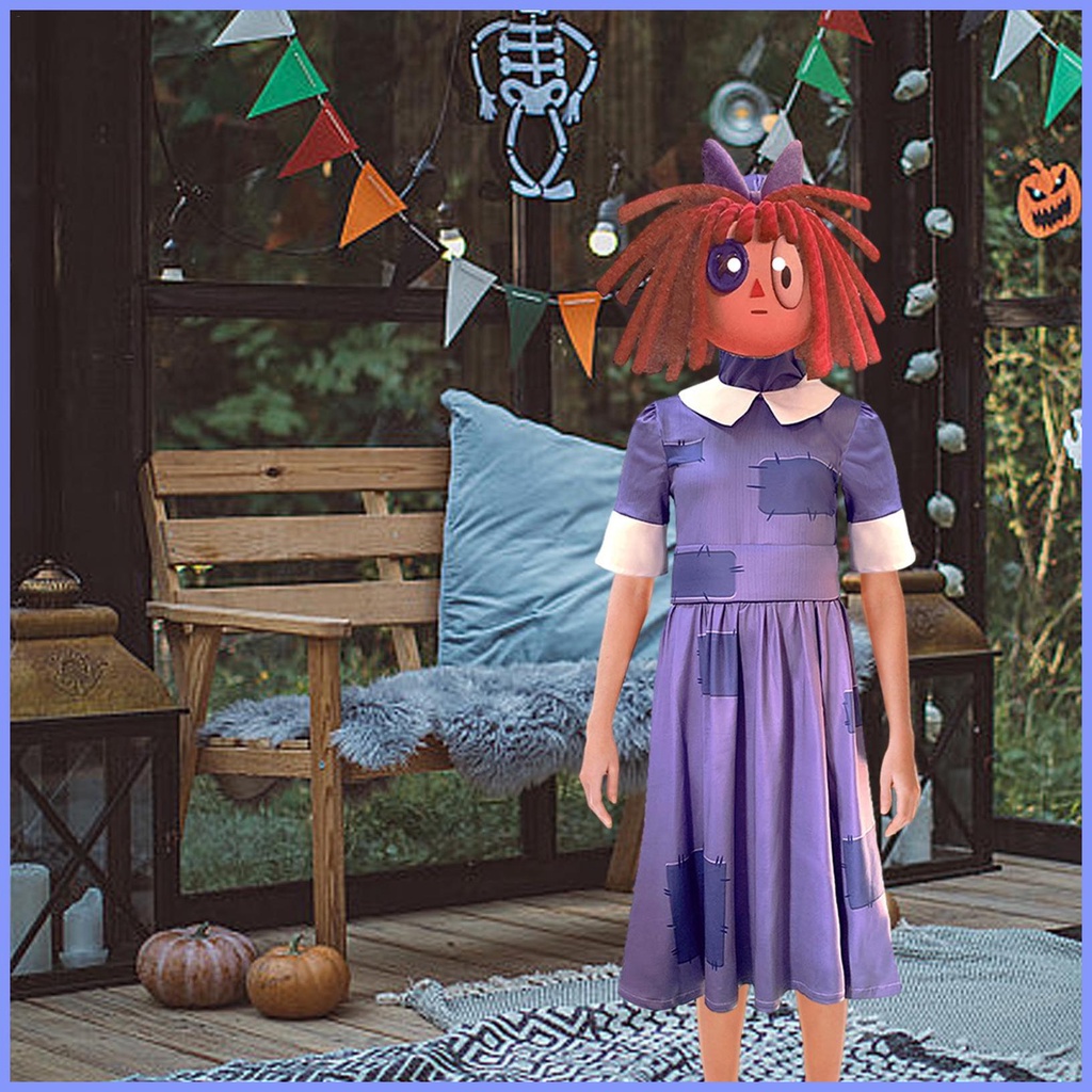 Girl Doll Costume Patch Girl Doll Costume Dress Purple Dress Fancy