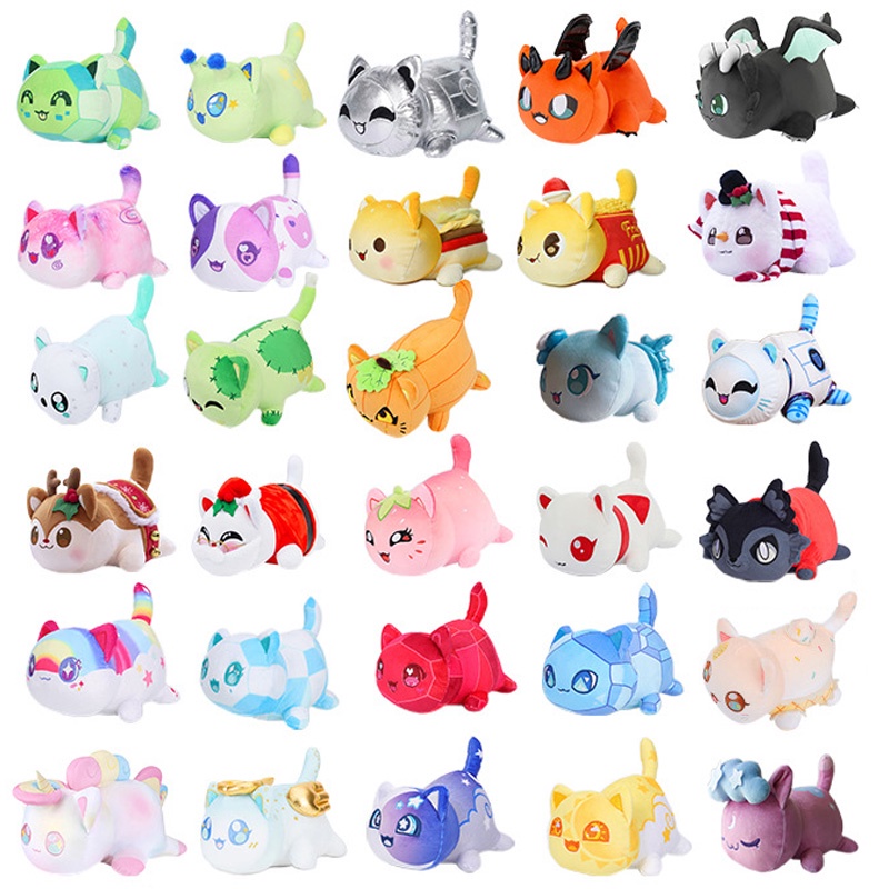 Aphmau Cat Stuffed Toys Animal Hamburg Angel Rainbow French Fries ...