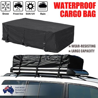 Car vehicles waterproof roof top cargo carrier luggage travel storage deals bag hfon