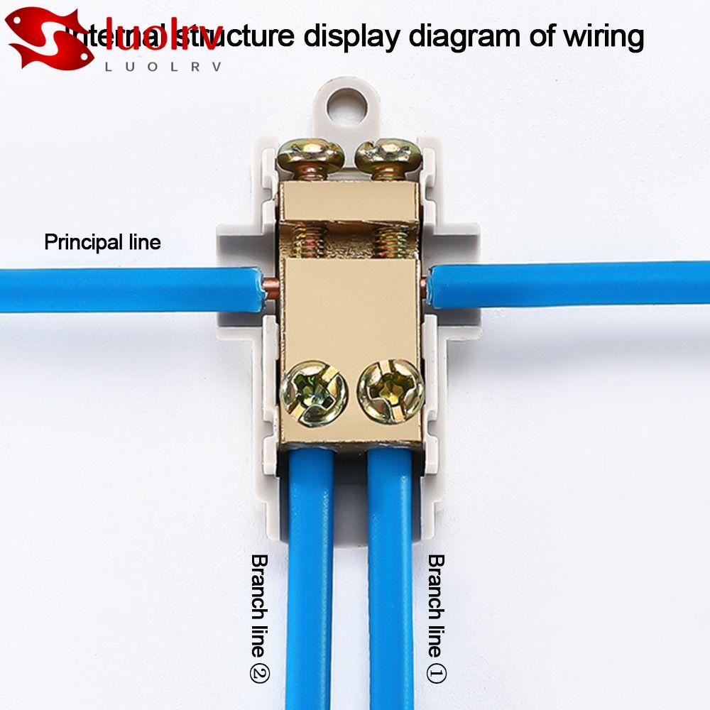 LUOLRV High Power Splitter, Conductor Brass High Power Quick Terminal