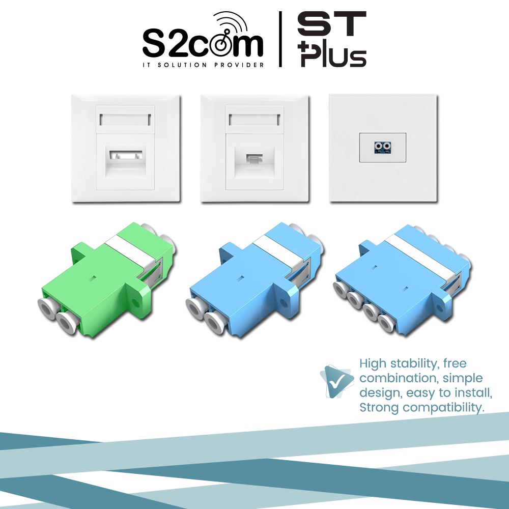 LC Singlemode & APC Coupler With Duplex / Quadplex Fiber Optic Flat ...