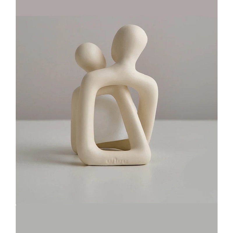Couple Hug Figurines Abstract Art Sculpture For Modern Home Decor ...