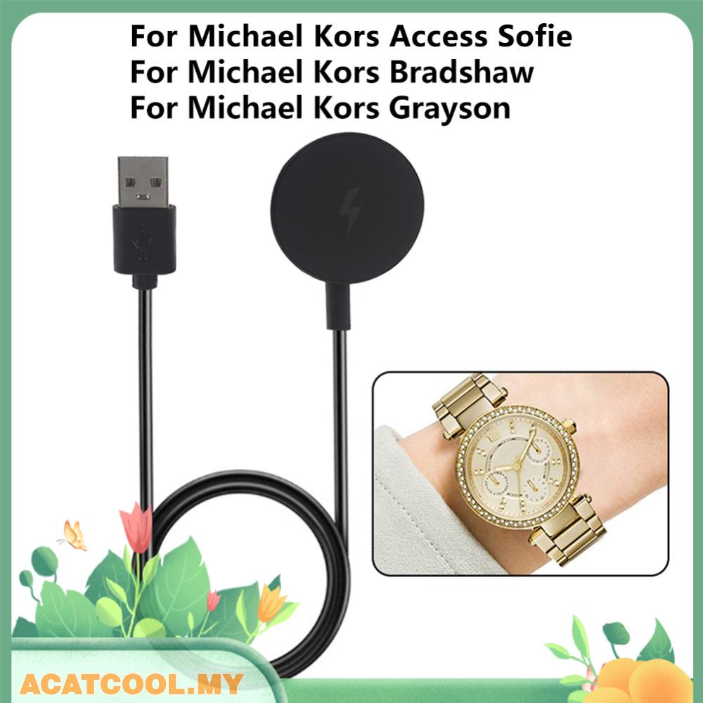 Acatcool.my Watch Charger for Michael Kors Access Sofie Grayson Bradshaw Charging Cable Dock Smartwatch Power Supply Stand Accessory Shopee Malaysia