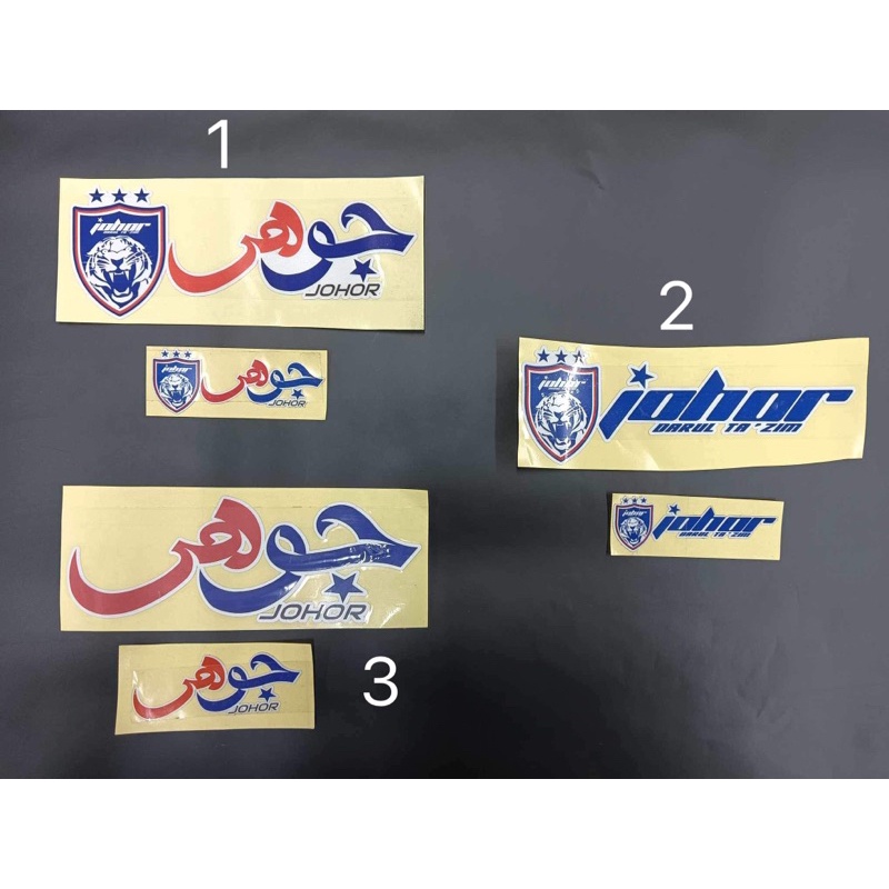 Sticker JDT / Johor Jawi / Printing / Saiz Big / Saiz Kecil ...