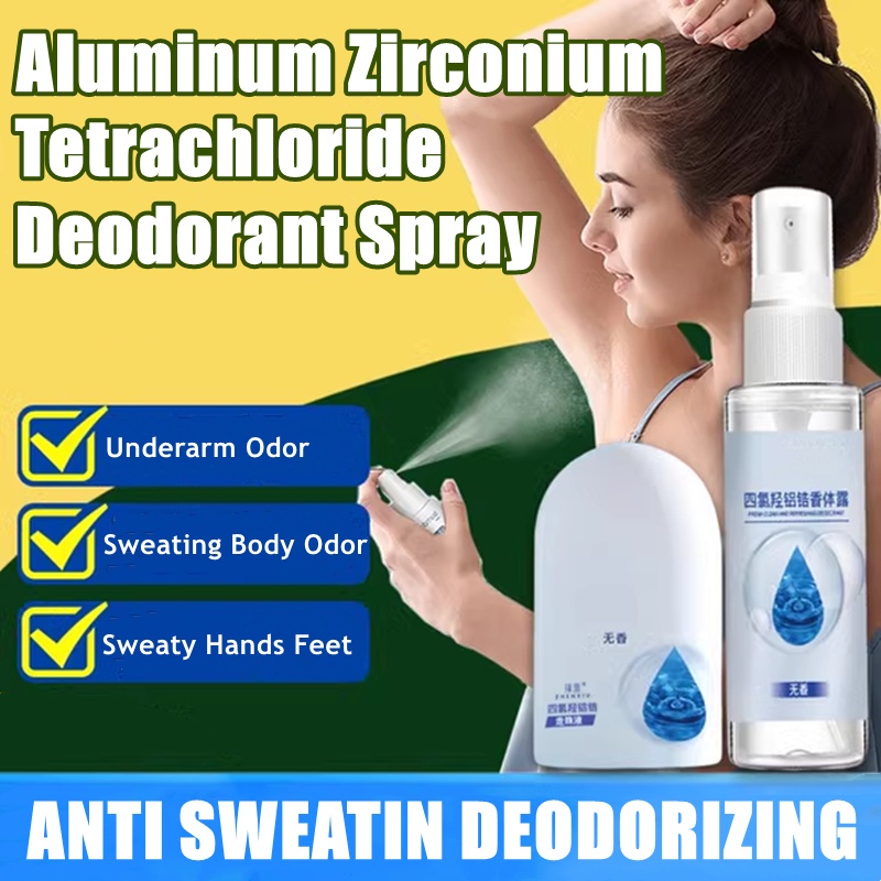 LUOYA Aluminum Zirconium Tetrachloride Deodorant Spray 30ml Underarm antiperspirant deodorizing