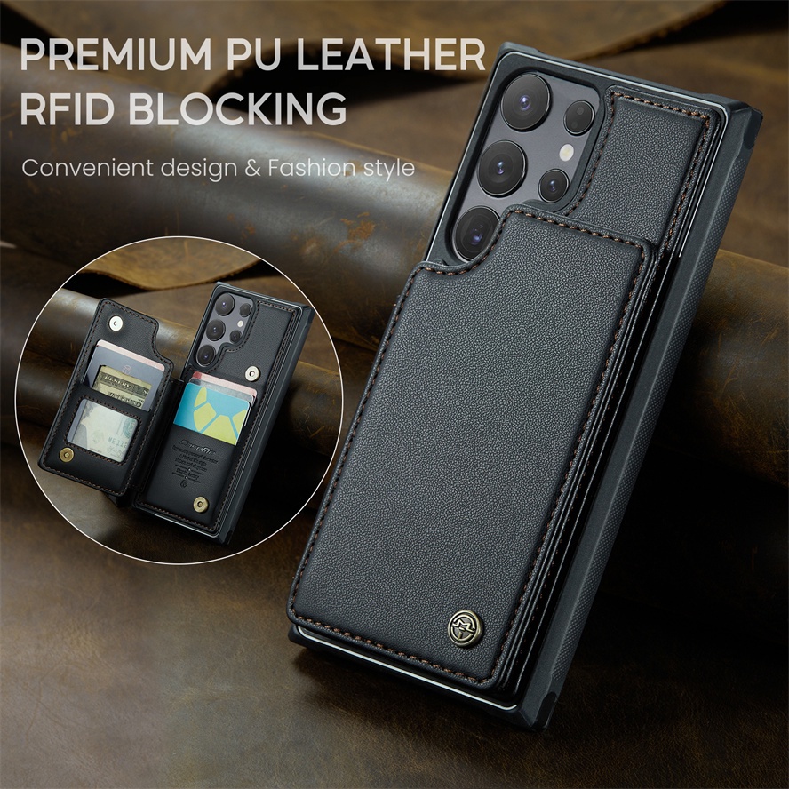 Leather Flip Cover For Samsung S Ultra Plus S Fe G Phone Case