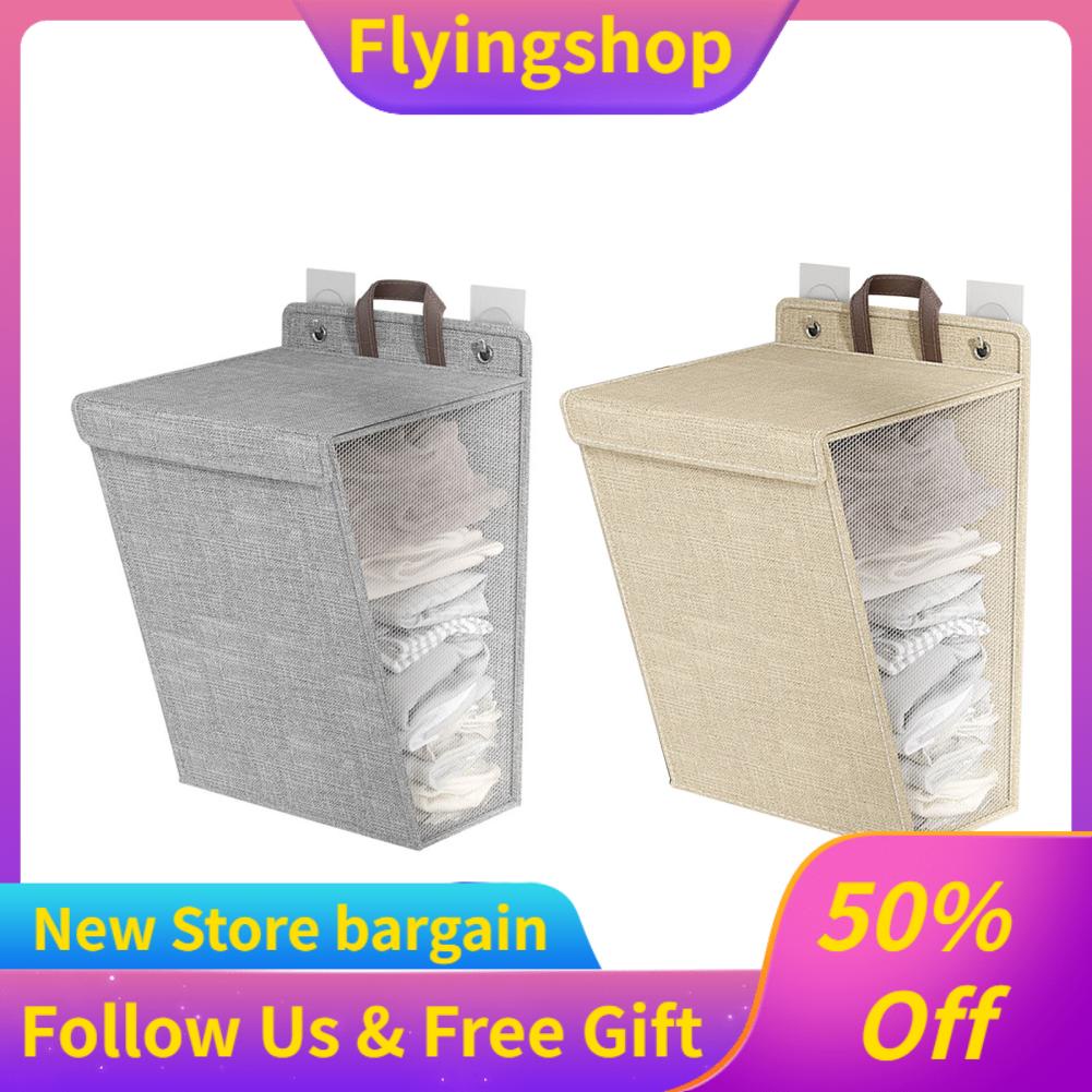 Laundry Basket Hamper Wall Mounted Multifunctional Foldable