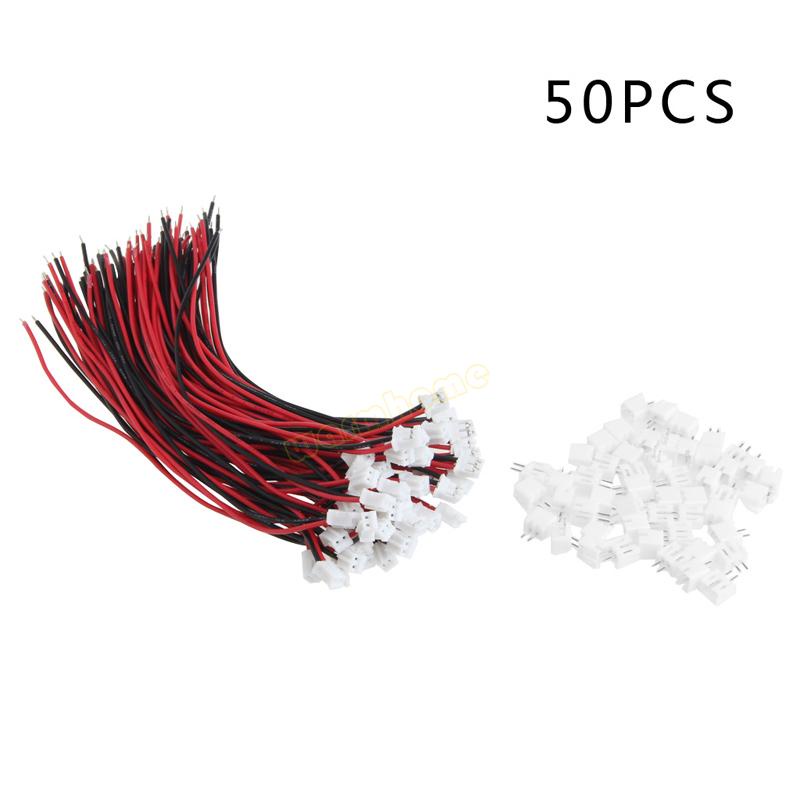 ACG 50 Sets Mini Micro JST 2 0 PH 2 Pin Connector Plug With Wires ...