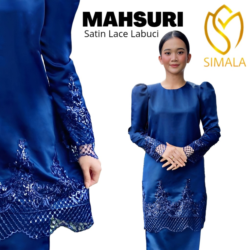 RAYA 2026 Mahsuri Kurung Satin Lace & Labuci Exclusive ( Dewasa ...