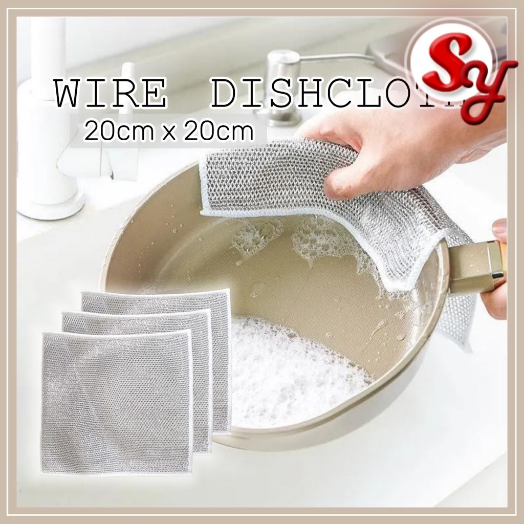 (1 PCS) Magic Steel Wire Dishcloth Multifunctional Anti-Scratch ...
