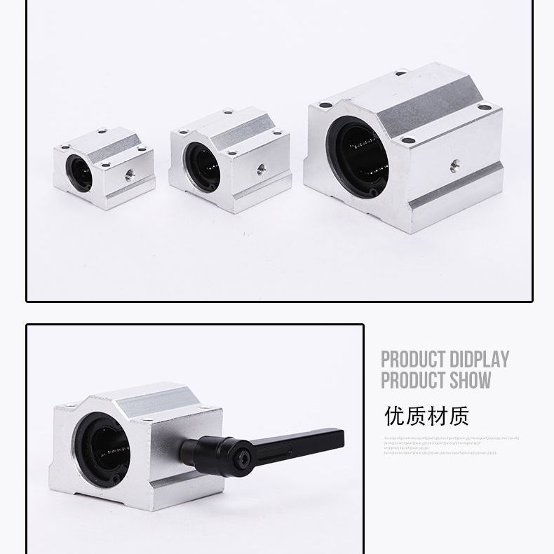 Linear Locking Positioning Box Slider Optical Axis Scs10 12 16 20 25 30 ...