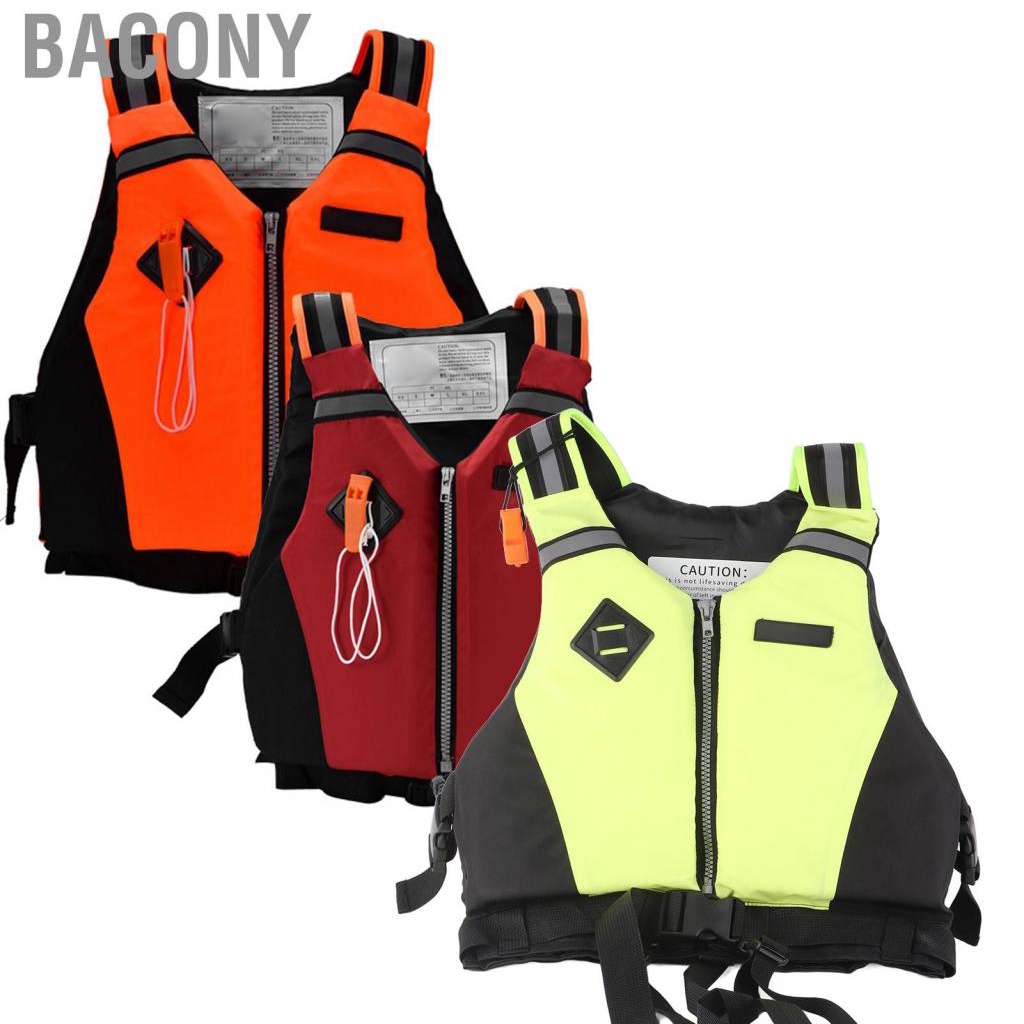 Bacony Life Jacket Kayaking Swimming Adult Safety Buoyancy Floating