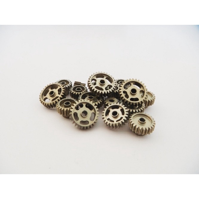 Pignon Durci Hiro Seiko HS-48260 DP64-16T - Aluminium Revêtu MoS2, 16 Dents, Pour Modélisme RC