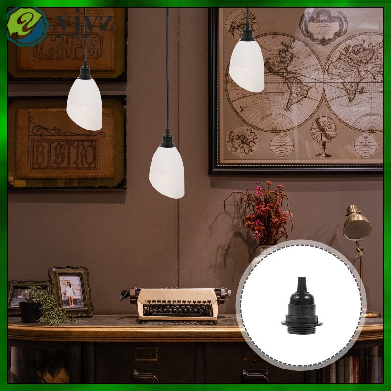 Black Light Bulb Screw Socket Pendant Lamp Holder Sockets Only Harp