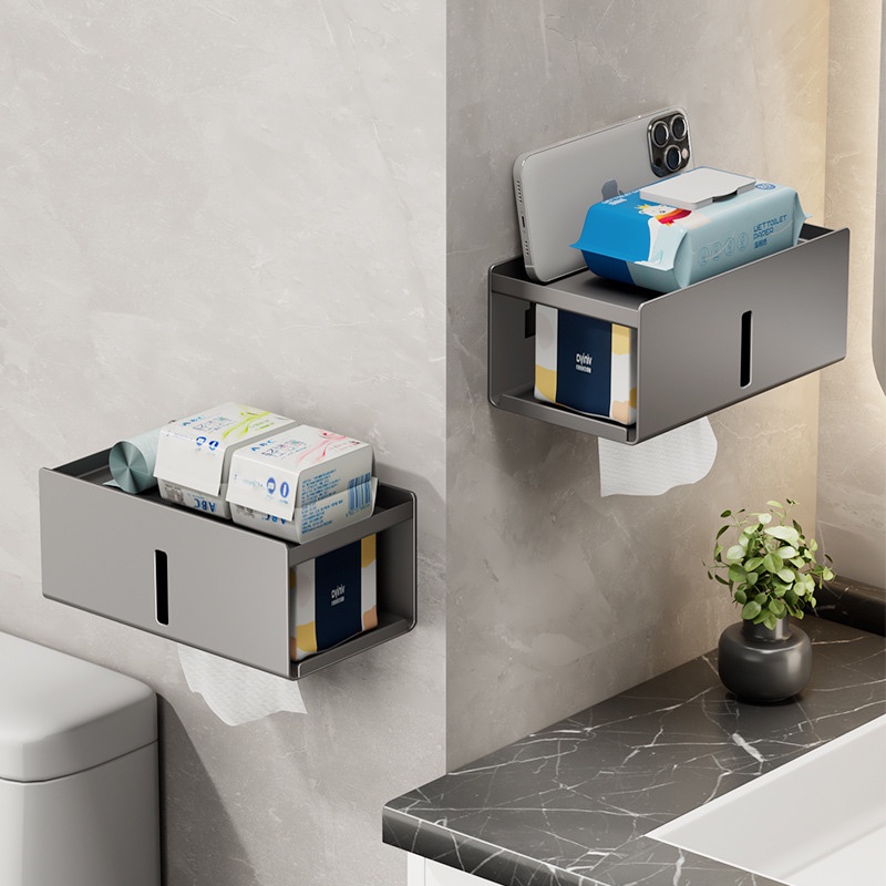 Bathroom Accessories Toilet Paper Holder Space Aluminum Wall Mounted ...