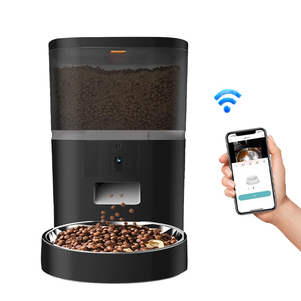 Automatic Dog Feeder 3L Food Dispenser, Voice Recorder & Camera