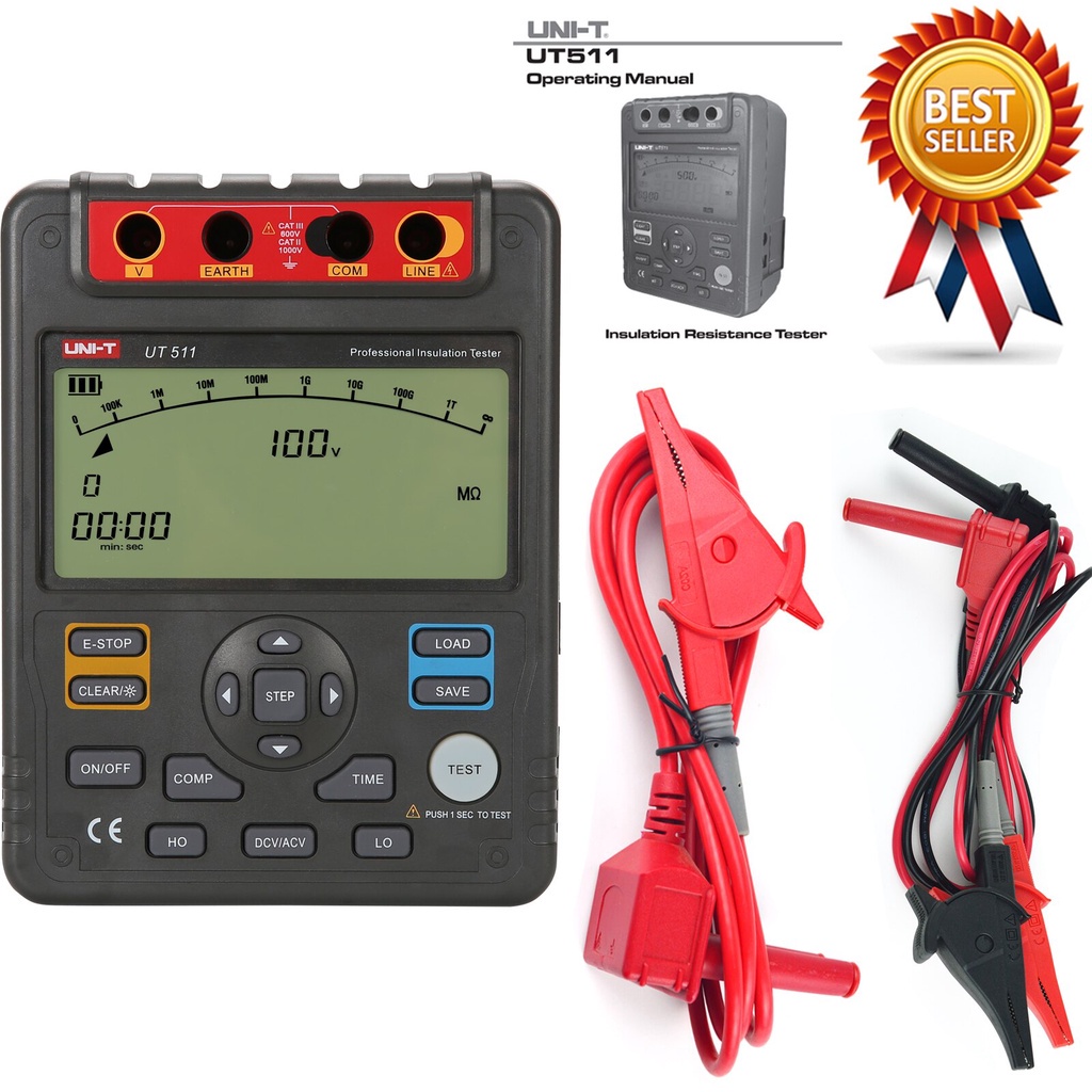 UNIT UT511 Insulation Resistance Tester 1000V Automatic Range Digital