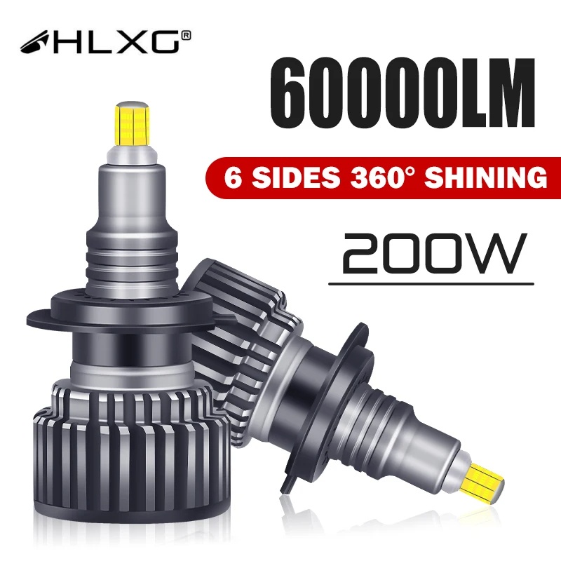 HLXG H7 Led Canbus H1 H8 H9 H11 9006 Hb4 9005 Hb3 9012 Led H27 880 881 ...