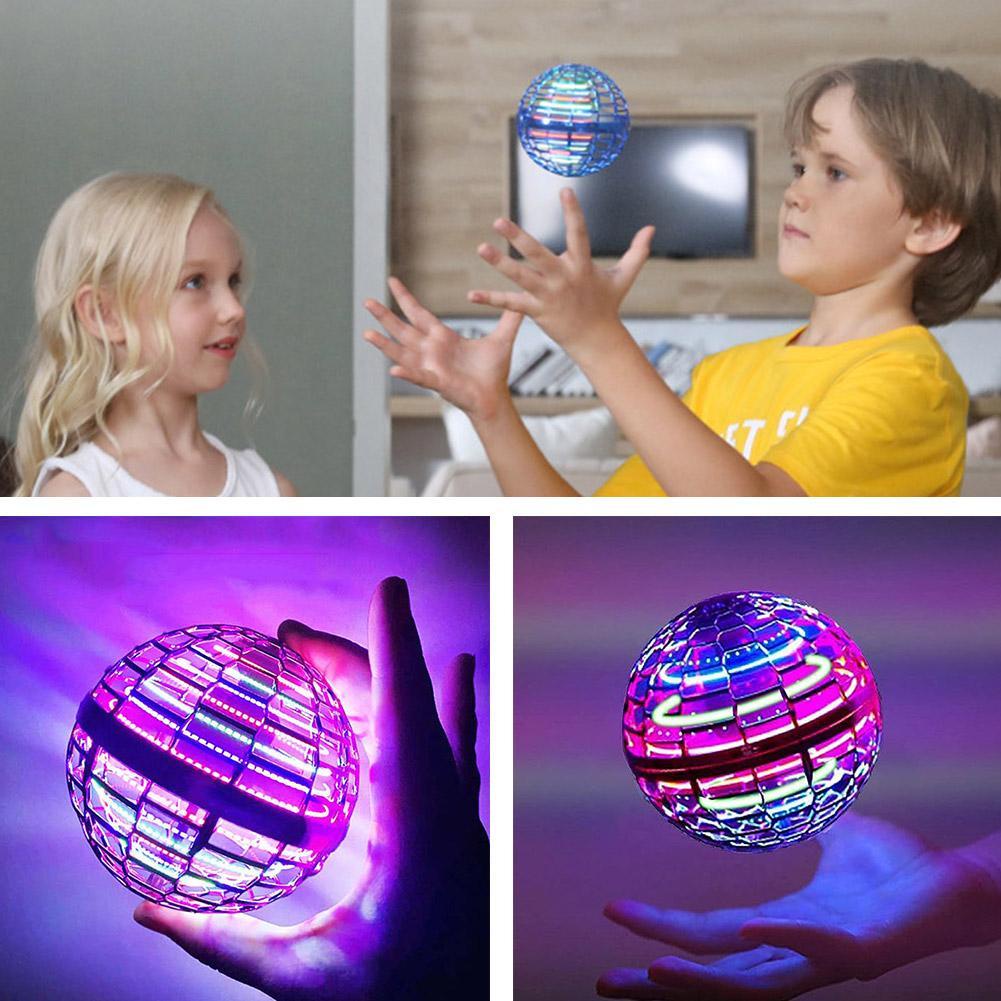 Olove UFO Intelligent Induction Spin Ball Glowing Toy Mini Interactive