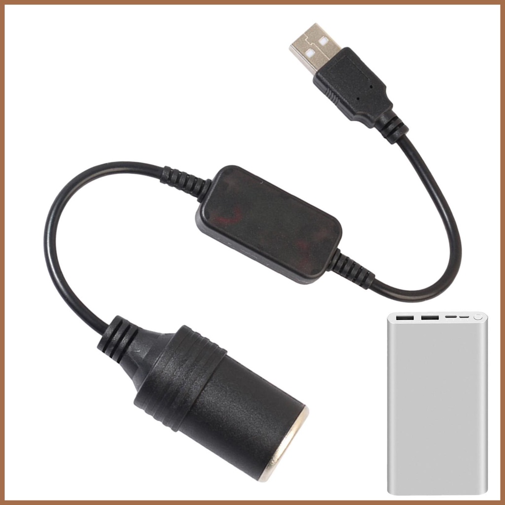 USB to Car Socket Female Converter USB Adapter 5V to 12V Converter Plug ...