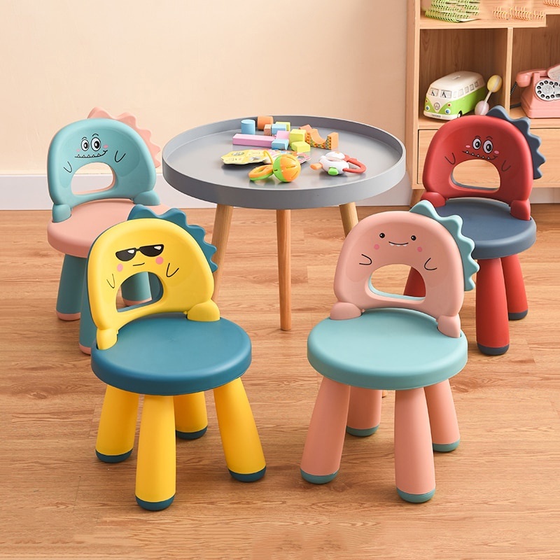 Children Chair Cartoon Dinosaur Anti Slip Comfortable Backrest Learning ...