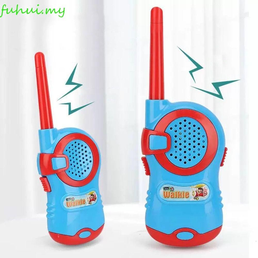FUHUI 2 Pack Kids Walkie Talkies, Handheld Cartoon Children Toys, Mini