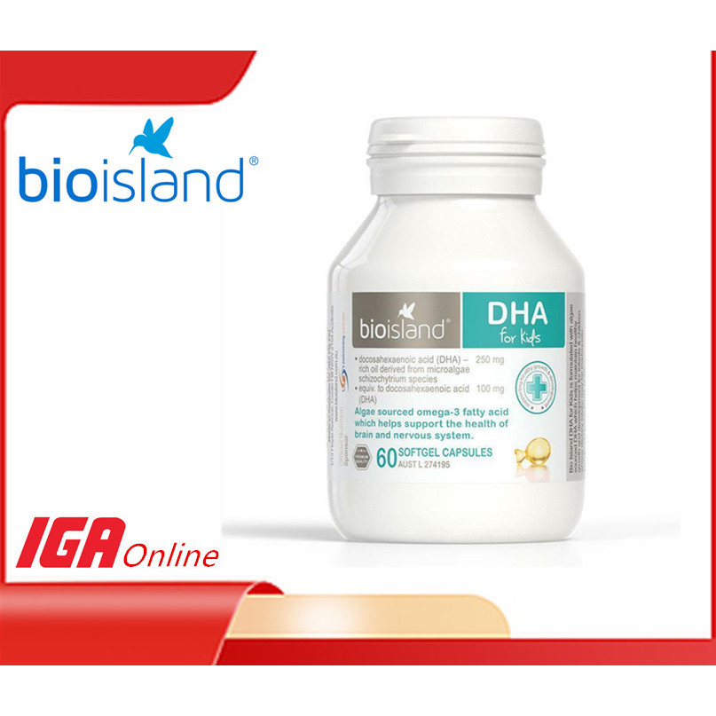 [EXP 08/2028] Bio Island DHA for Kids ( 60 Capsules ) ( Made in ...