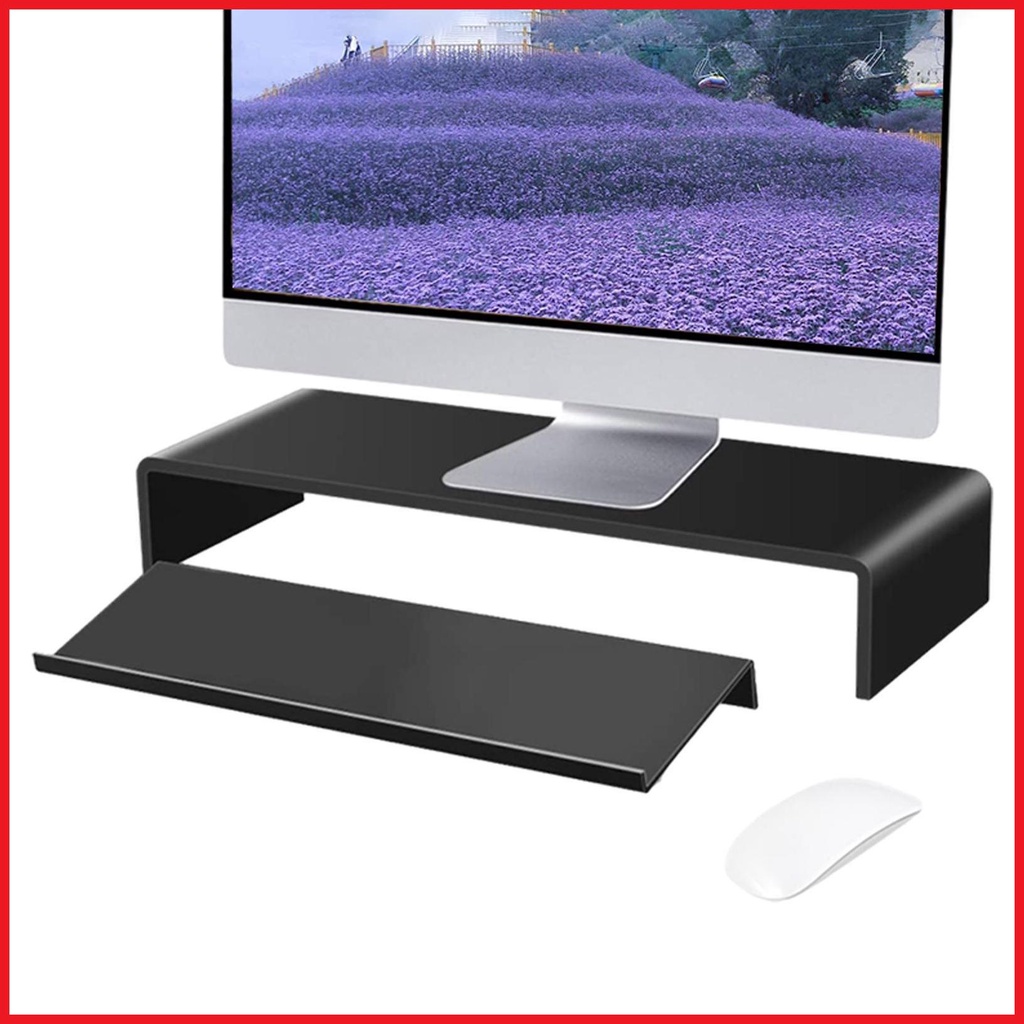 Acrylic Monitor Riser Acrylic Computer Stand Laptop Stand with Keyboard