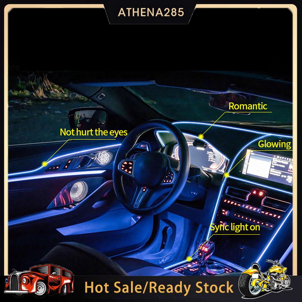 Car Atmosphere Light Decorative Easy Installation DIY Car Party